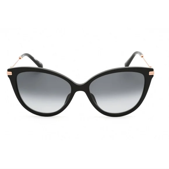 MOSCHINO- MOS069/S SUNGLASSES BLACK / GREY WOMEN'S - Picture 2 of 8